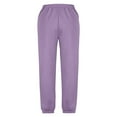 thumbnail image 2 of SNKSDGM Pants for Girls 5T Medium and Large Children Casual Girls Solid Color Drawstring Sweatpants 5-6 Years, 2 of 5