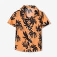 thumbnail image 2 of Coerni Boys Hawaiian Shirt Short Sleeve Button Down Shirts Toddler Lapel Top Kids Baby Summer Casual Tropical Beach Clothes, 2 of 5