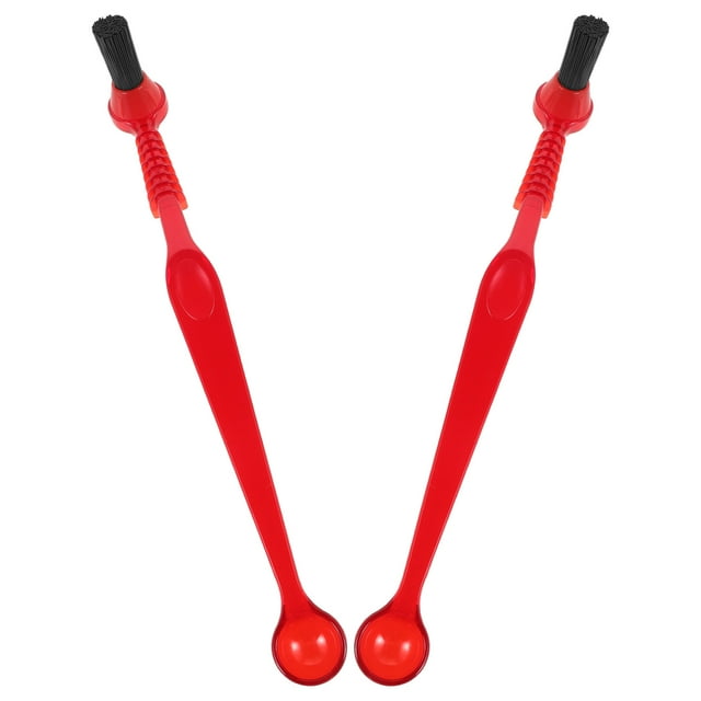 WHAMVOX 2 Pcs Brosse pour Machine à Expresso Rouge Melon D\'eau PP Entretien pour Amateurs de Café