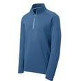 thumbnail image 5 of Sport-Tek Sport Wick Textured 1/4 Zip Pullover-XS (Dawn Blue), 5 of 6