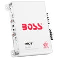 thumbnail image 3 of New BOSS AUDIO Riot MR1004 400 Watt 4 Channel Marine Power Amplifier Amp Mosfet, 3 of 13