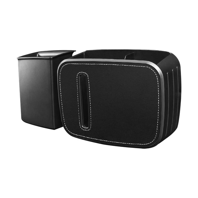 Car Trash Can Car Trash Can, Tissue Box, 2-In-1 Car Interior Supplies, Front and Rear Hanging Umbrellas, Trash Can Car Garbage Can