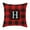 H, variant on OAVQHLG3B 26 Initial Letters Christmas Pillow Covers 18x18 Buffalo Plaid Red and Black Christmas Throw Pillow Covers Cotton Cushion Case Xmas Decorations for Sofa Couch Home Living Room Bedroom