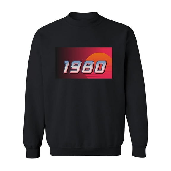Vaporwave 1980 Sweatshirt Men -Image by Shutterstock, Male x-Large