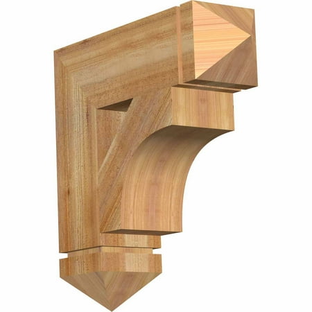 

Ekena Millwork 6 W x 22 D x 22 H Westlake Arts & Crafts Rough Sawn Bracket Western Red Cedar