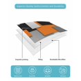 thumbnail image 4 of Quilts Queen Size Bedding Set, Burnt Orange Black Geometric Reversible Summer Quilt 3 Pieces, Modern Abstract Art Block Lightweight Bedspreads Coverlets with 2 Pillow Shams for All Seasons, 4 of 5