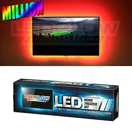 LEDGlow Million Color Home Theater LED Accent Lighting Kit - 30 Ultra-Bright SMD LEDs - Remote