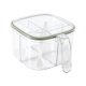 thumbnail image 5 of Caja de condimentos de 4 compartimentos, contenedor de especias portátil con tapa, accesorios para especias Verde, 5 of 9