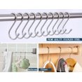 thumbnail image 5 of Paquete de 10 ganchos con forma de acero inoxidable, perchas de Metal, ganchos para colgar para cocina, taller, baño, jardín, 5 of 5