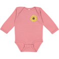 thumbnail image 3 of Inktastic Pocket Full of Sunshine Sunflower Boys or Girls Long Sleeve Baby Bodysuit, 3 of 5