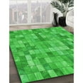 thumbnail image 2 of Ahgly Company Indoor Rectangle Patterned Lime Green Area Rugs, 5' x 7', 2 of 6