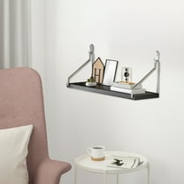 InsCrazy Floating Shelves Storage No-drill Wall Shelf Bedside Wall-mounted Shelf Wall-mounted Projector for Office, Living Room, Kitchen