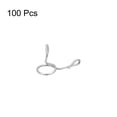 thumbnail image 3 of Unique Bargains Fuel Line Hose Clips, 100 Pack 6mm 304 Stainless Steel Single Wire Tubing Spring Clamps (Silver), 3 of 5