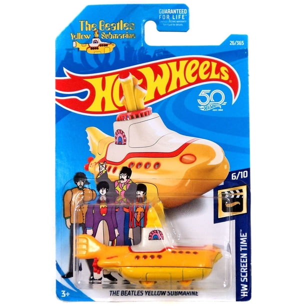 Auto fundido a presión Hot Wheels The Beatles Yellow Submarine 1:64
