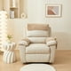 thumbnail image 5 of Funda de piel de cordero para reposabrazos de sofá con bolsillos | Protector de reposabrazos de sillón reclinable antideslizante y de felpa | Tejido de lana lavable | Protector de muebles para, 5 of 6