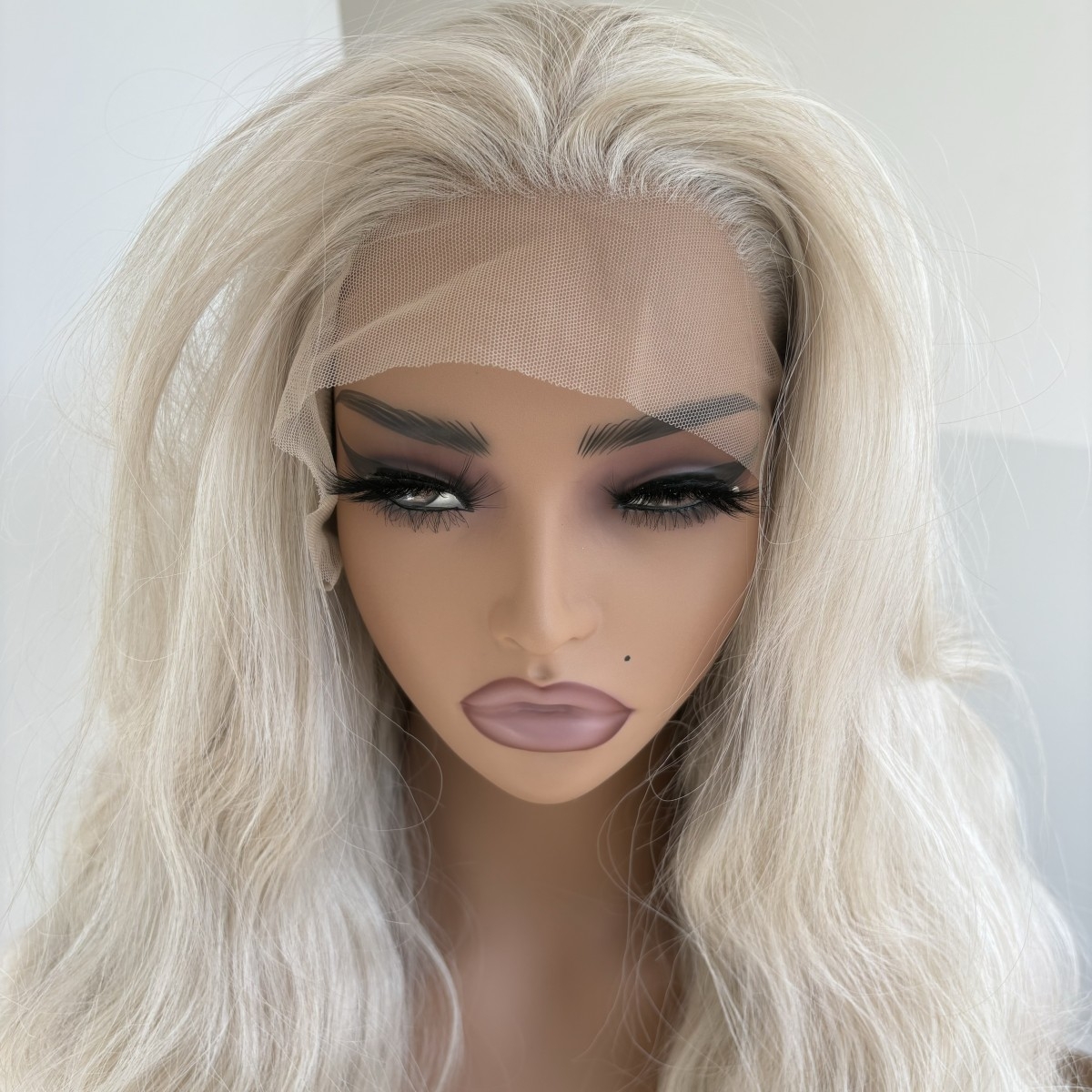 MISSWEN Female Cosplay Long Synthetic Wig Highlight Blonde 26 inch Glueless Lace Front Wigs HD Lace