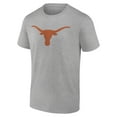 thumbnail image 2 of Men's Heather Gray Texas Longhorns Primary Logo T-Shirt, 2 of 3