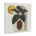 thumbnail image 2 of Stupell Industries Eclectic Planter Leaves Geometric Sun Shapes Canvas Art, 36 x 36, by Janet Tava, 2 of 7