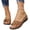 Brown, variant on Womens Flat Sandals, Wide Sandals for Women, Womens Summer Beach Sandals Wedge Low Open Toe Slides Ladies Dressy Sandals Slipper Platform Comfortable Flower Sandals, Khaki, 7.5