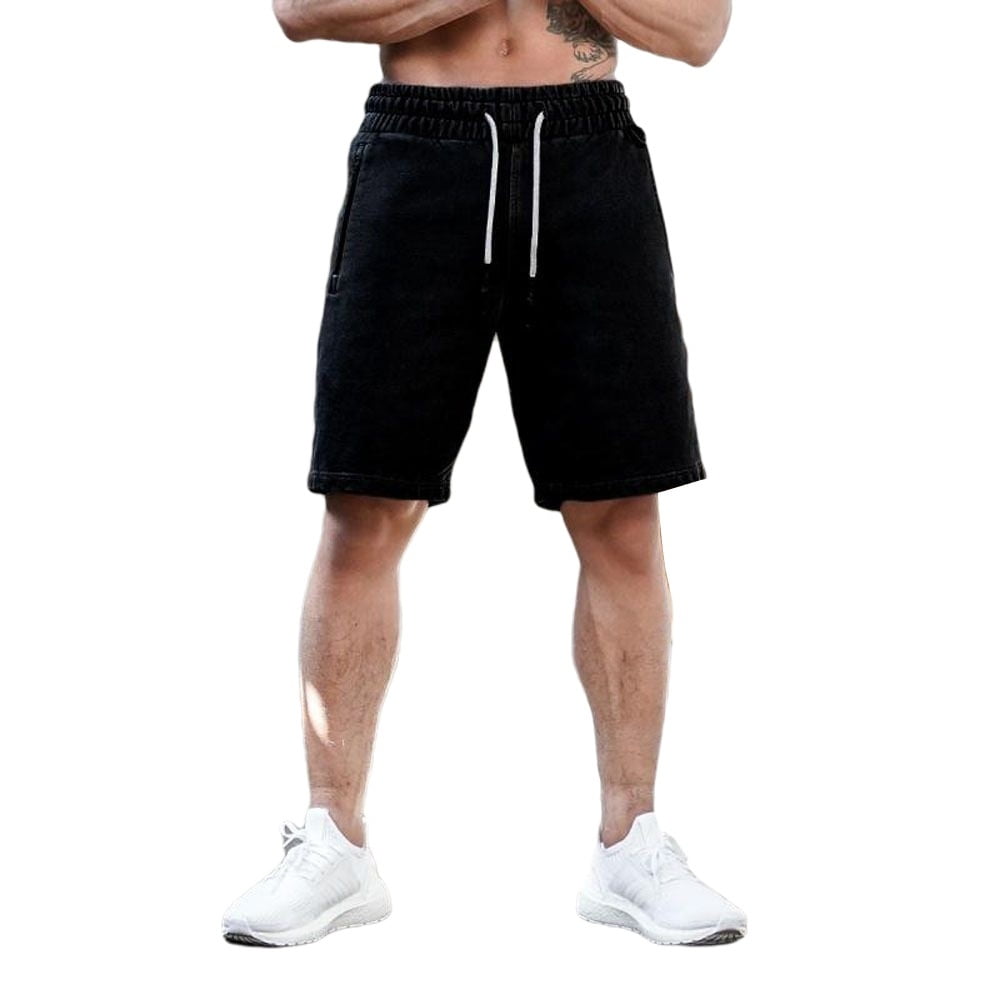 Men’s Fashion Fitness Sweat Shorts Casual Solid Color Running Training