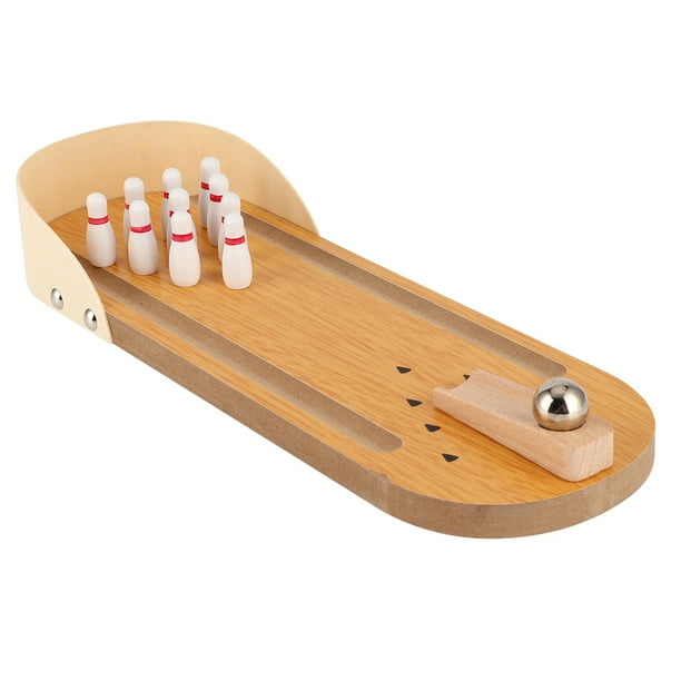 Juguete de Boliche de Escritorio, Mini Juego de Bolos de Escrito Alivia El Estés para Jugar