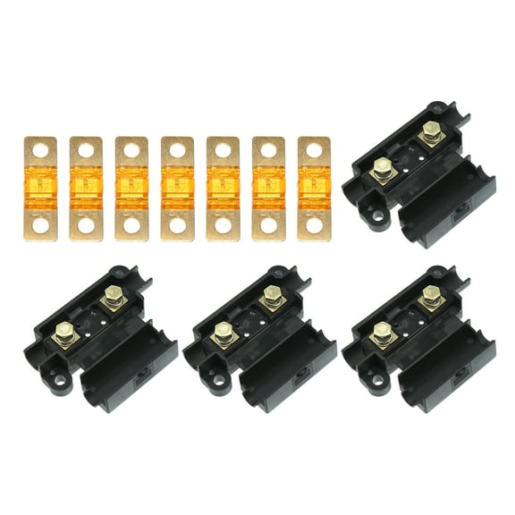 40A Fuse Kit 4 ANS Holders 7 x 40 AMP Fuses Replacement for Car Auto Dual Battery Universal