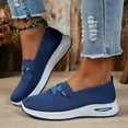 thumbnail image 3 of Mepaouo Women's Mesh Orthopedic Shoes Soft Sole Comfort Breathable Slip on Flat Walking Shoes Blue 8, 3 of 8