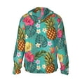 thumbnail image 2 of Picia Pineapple Women's Men's UPF 50+ Sun Protection Hoodie Shirt Long Sleeve SPF Fishing Outdoor UV Hiking Lightweight Shirts-3X-Large, 2 of 9