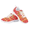 thumbnail image 4 of Pzuqiu Christmas Sneakers for Big Girls Size 1 Red Breathable Walking Shoes Comfortable Athletic Running Shoes Flat Sports Shoes, 4 of 5