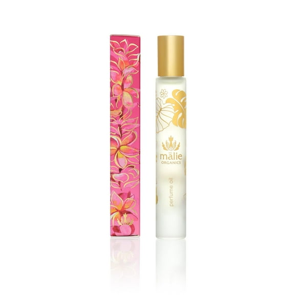 Malie Organics' Huile de Parfum Plumeria Roll-On avec fragrances Hawaïennes Biologiques, 1 Unité (Lot de 1)