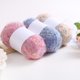 thumbnail image 4 of Nvzi Hilo de ganchillo de color rosa púrpura, 2 rollos de hilo acrílico de grosor medio para manualidades, 40 % poliéster y 60 % acrílico, hilo suave y duradero para tejer y proyectos de ganchillo., 4 of 4