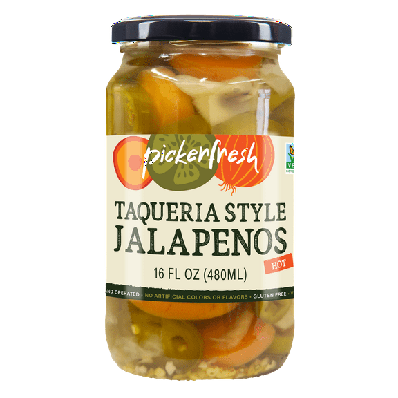 Pickerfresh Taqueria Style Mix, 16oz Glass Jar, 1 Count