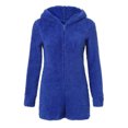thumbnail image 4 of Minnieouse Ropa de dormir con capucha de lana para mujer Pijamas Mono de oso de peluche Pantalones cortos Mamelucos Prendas para la parte inferior del cuerpo Azul 5XL Minnieouse FS10114-48, 4 of 6
