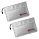thumbnail image 1 of 2X Bolsa de Documentos Una Prueba de Fuego, Bolsa de Dinero Impermeable E IgníFuga con Cremallera, Bolsa de Almacenamiento Segura Una Prueba de Fuego para Pasaporte, Etc., 1 of 7