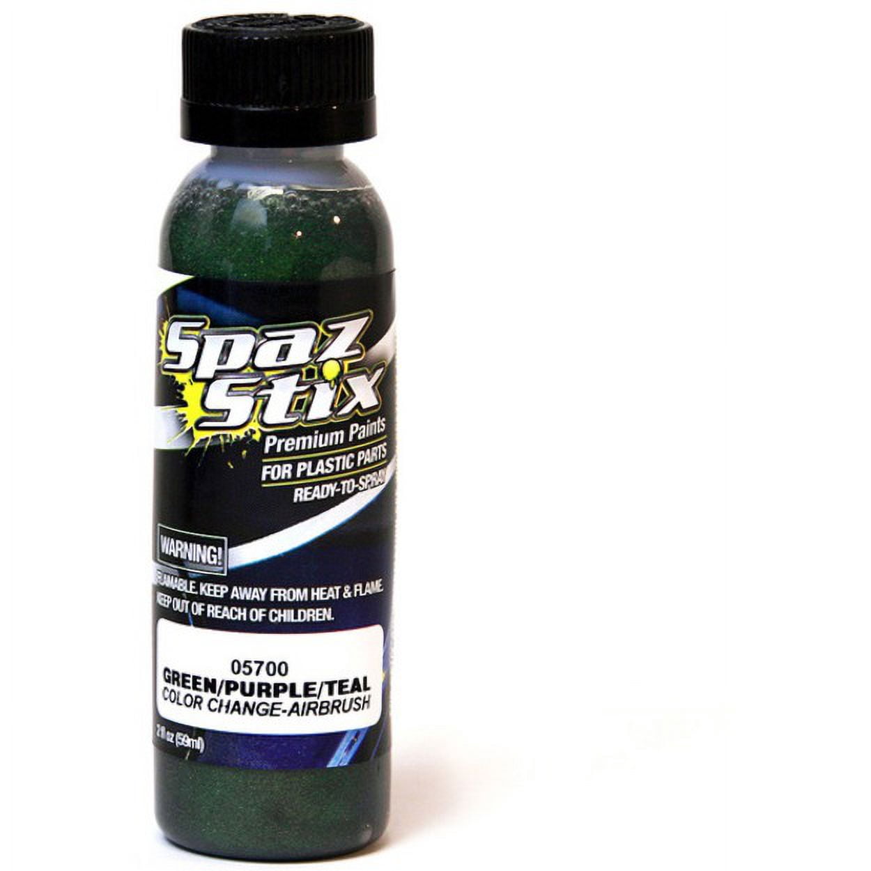 Spaz Stix 05700 Color Change Airbrush Ready Paint Green/Purple/Teal 2oz Bottle