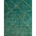 thumbnail image 1 of Ahgly Company Machine Washable Indoor Rectangle Abstract Medium Teal Green Area Rugs, 7' x 9', 1 of 7
