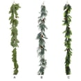 thumbnail image 3 of Advancent La guirnalda de pino artificial agrega un toque de alegría navideña a cualquier espacio. Guirnalda de pino artificial para interiores Kits de decoración para fiestas blanco verde, 3 of 6