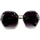 thumbnail image 5 of Gafas de sol de moda con diamantes de imitación, gafas de sol delgadas para mujer, gafas de estilo coreano a prueba de rayos UV a la moda, 5 of 5
