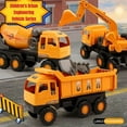 thumbnail image 4 of SDOTXA 9.5 Inch Large Size Children‘s Engineering Dump Truck - Manual Operation  Simulation Tool Car  Inertia Sliding  Durable Construction  Perfect Halloween Gift for Kids  Educational T, 4 of 6