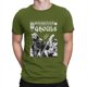 thumbnail image 5 of Camiseta para hombre con diseño de portada de cómic "Namel Ghoul InRed", de algodón vintage en tinta negra, de manga corta, con banda., 5 of 7