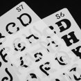 thumbnail image 2 of HLONK24 PCS Hollow Template Stencil Painting Alphanumeric Custom Maker Scrapbook White, 2 of 6