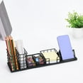 thumbnail image 2 of Multifunctional Pen Holder Set Office Work Pots For Desk Mesh, 2 of 5