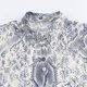 thumbnail image 5 of HH TRAF Blusa informal de manga larga con solapa para mujer, camisa elegante holgada con estampado vintage y botonadura sencilla para mujer, 5 of 5