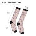 thumbnail image 4 of Pofeuu Hello Summer With Gnome Print Compression Socks for Women & Men Circulation - Best Support for Nurses,Running,Athletic,Sports, 4 of 7
