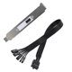 thumbnail image 4 of Interruptor de Alimentación Externo de la Placa Base, Botón de Reinicio del LED del Disco Duro, Cable de Extensión de Alimentación para Chasis de PC, Deflector PCI., 4 of 6