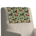 thumbnail image 4 of SCRAWLGOD Dachshund Christmas Tree Poinsettia Green 1 PCS Recliner Headrest Covers Sofa Headrest Protector for Recliner Chair Non Slip Couch Head Rest Covers for Furniture,Living Room 17x27 in, 4 of 7