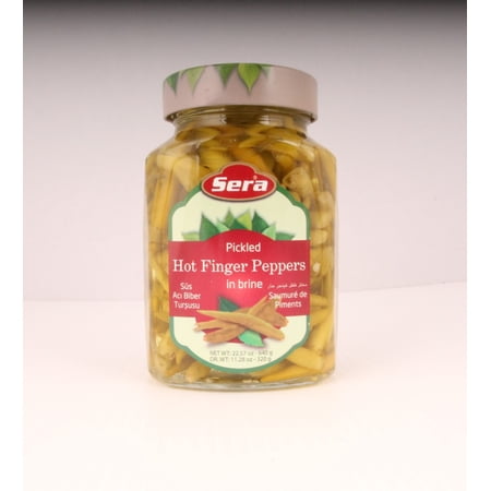 Sera Pickled Hot Finger Peppers In Brine - 22.57 oz