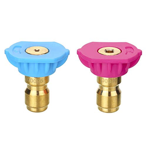 2 Packs 1/4 inch 4000PSI 2nd Soap & Rinse Jet Second Story Nozzle Tips Parts 