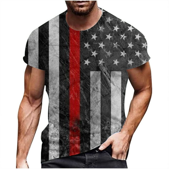 Birdeem Mode Hommes T-Shirt Décontracté à Manches Courtes Col Rond Imprimé Blouse