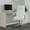White, variant on Merrick Lane Indoor High-Back Office Desk Chair with Padded Arms, Black